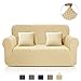 Produktbild TAOCOCO Sofa Überwürfe Jacquard Sofabezug Elastische Stretch Spandex Couchbezug Sofahusse Sofa Abdeckung in Verschiedene Größe und Farbe (Beige, 2-sitzer(139-175cm))