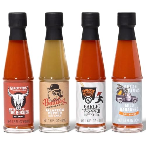 Thoughtfully - Scharfe Saucen Geschenkset - Street Food Truck Airstream Probierset Mit 4 Pikanten Chili-Saucen - Geschenk für Männer und Frauen