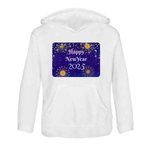 Azeeda 'Happy New Year Fireworks' Children's Hoodie/Hooded Sweater (KO051354)