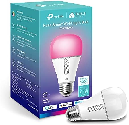 Kasa Smart Light Bulbs KL135, 1000LM, Dimmable Smart WiFi Light Bulb, A19