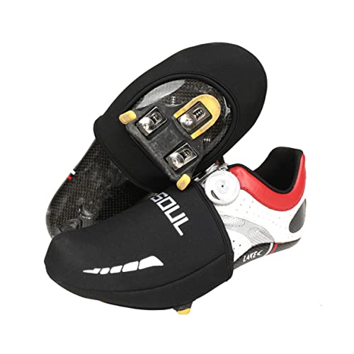Cubiertas para calzado de ciclismo y motociclismo SaditY, 2 pares, protectoras térmicas, reflectantes y resistentes al viento, para uso invernal miniatura 4