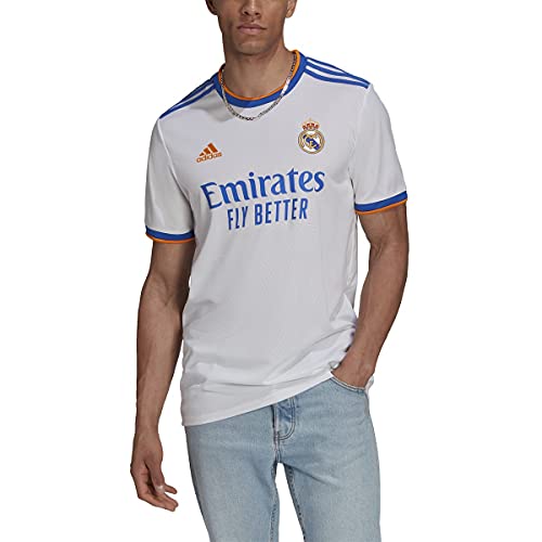 adidas Men s Real Madrid 2021-22 Home Jersey (White, Medium)