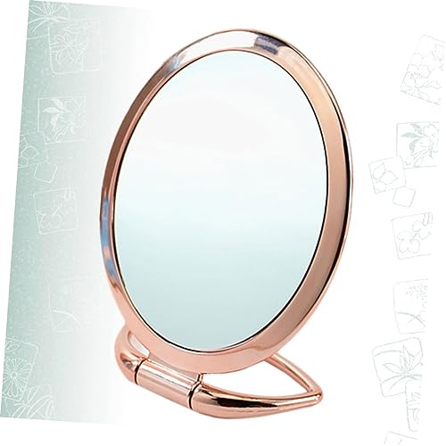 Espejo de Maquillaje Redondo Rosado para Tocador miniatura 5
