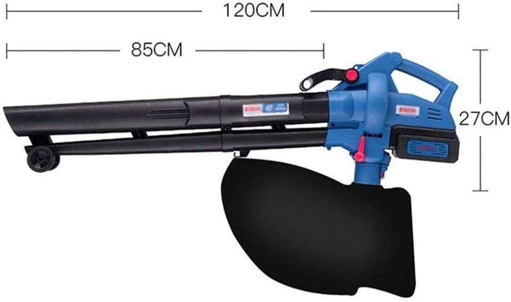 3-in-1 Cordless Leaf Blower wiht 45L Dust Collection Bag 5-Speed Control Electric Garden Blower and Vacuum Pure Copper Motor 4.0ah Lithium Battery (4.0ah Lithium Battery)