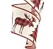Plaid Moose, Bear, and Trees Wired Edge Ribbon, 2.5 Inches x 10 Yards (Cream)