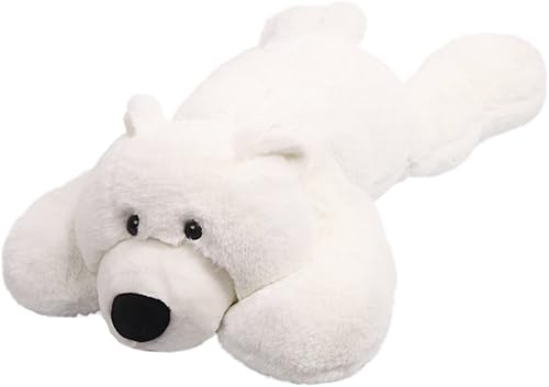 Miniatura 8 de ARELUX Animal de peluche suave de oso polar almohada de oso de peluche de 19.6 pulgadas para niños pequeños, lindos peluches de cuerpo abrazo para