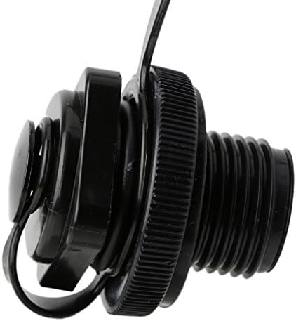 Amrka Air Valve Caps Screw for Inflatable Boat Fishing Boats Raft Airbed Outdoor, Black