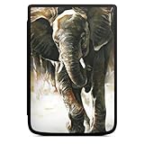  Coque pour liseuse Compatible avec Vivlio Touch Lux 5 Etui pour liseuse Protection pour liseuse Nature Ã‰léphant Dessin
