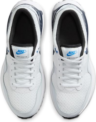 Nike Air Max SYSTM Big Kids' Shoes (DQ0284-112, White/Football Grey/Photo Blue) Size 6.54