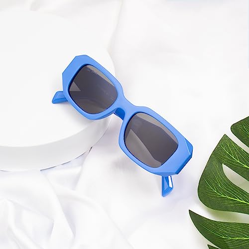 Image of Ted Smith Men's Women's UV Protection Acetate Square Sunglasses