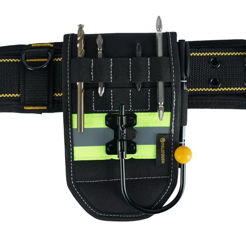Image of MELOTOUGH Tool Belt Holder Tool Belt Hook Drill Bit Tote Hammer Holder | Multi-Function Tool Belt Hook, Tape Measure Clip, Drill Bit Tote, Hammer Loop, Fits Cordless Drills & Power Tools
