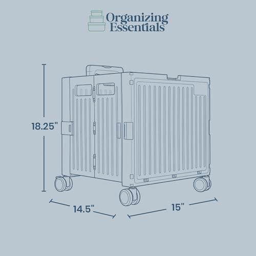Chariot de courses pliable et organisateur de bureau rose multi-usage