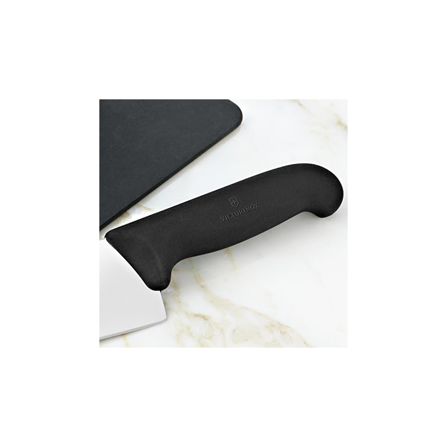 Victorinox-Fibrox-Pro-Chefs-Knife-8-Inch Victorinox Swiss Army 5.2063.20-X4 Fibrox Straight Chef's Knife Black 8 in