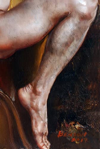 Dongyeeart Male Nude Painting Series #35 Art Prints Portrait Young Men Canvas Transfer Giclee Prints Wall Art Decor (24"X36"-Frameless) #TOP4