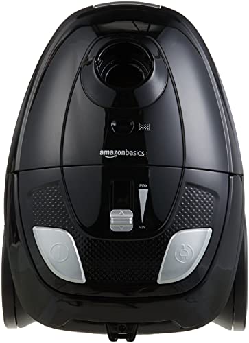 Miniatura 6 de Amazon Basics Potente aspirador con bolsa, para suelos duros y alfombras, filtro HEPA, compacto y ligero, 700 W, 1,5 l (UE), Negro