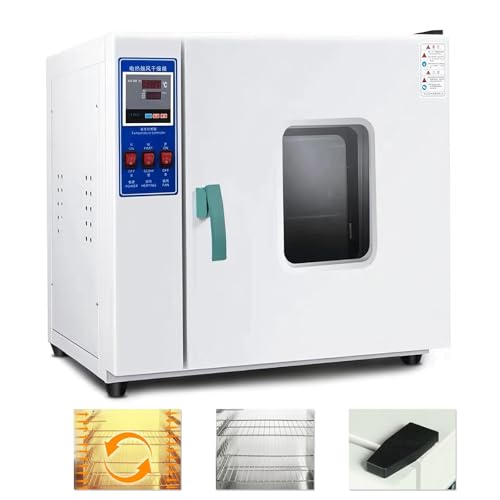 500W Vacuum Ovens Laboratory Internal Lab Forced Air Convection Drying Oven 16L Drying Industrial Digital Air Forced Convection Digital Vacuum Drying Oven Temperature 50-300 ° C 15.6L-stainlesssteel