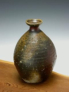 備前焼 備前市無形文化財 鈴木黄弌 備前徳利(02t)