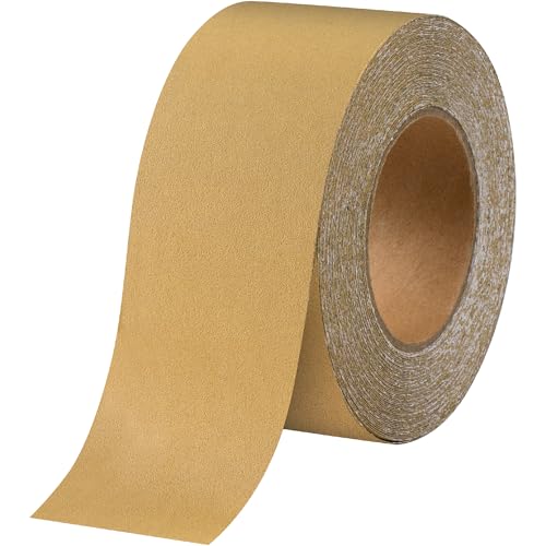 LuckyGuard PSA Longboard Sandpaper 180-Grit 2-3/4in x 20 Yards Self Adhesive Stickyback Continuous Roll PSA Sandpaper Roll for Automotive Woodworking Air File Sanders Hand Sanding Blocks
