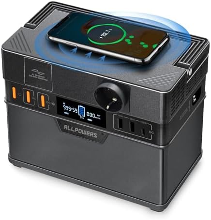 ALLPOWERS Estación de Energía Portátil S300, 288Wh Generador Sola...