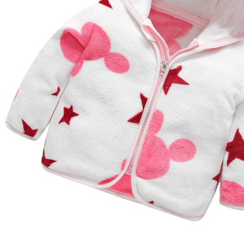 AIWUHE Baby Boys Girls Hooded Fleece Jacket Cute Bear Hoodie Zip