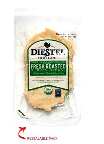 Diestel Turkey Ranch, Turkey Breast Fresh Roasted No Salt Organic, 6 Ounce #TOP3