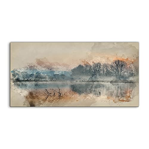 Tableau de salon résistant sur verre trempé 140x70cm anti-poussière