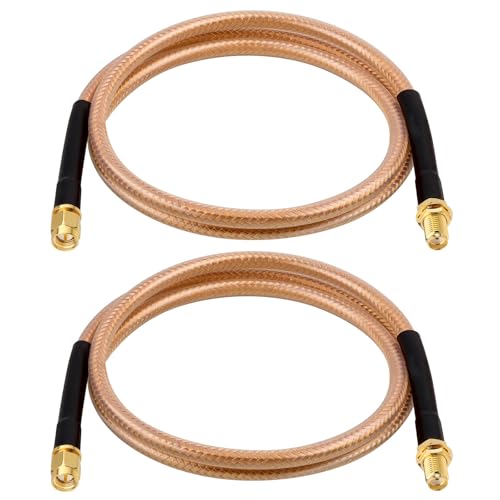 Câble SMA mâle vers SMA femelle RG8X XRDS-RF lot de 2 rallonges faibles pertes pour routeur 4G 5G