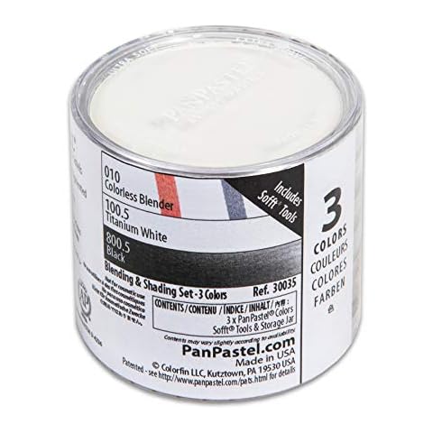 PanPastel 30035 Blending & Shading 3 Color Ultra Soft Artist Pastel Set w/Sofft Tools Cover