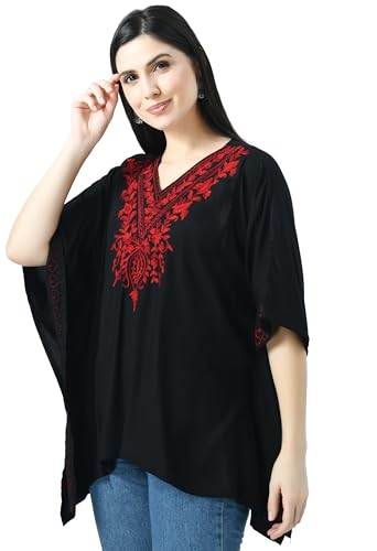 Image of QAZMI Women's Rayon Cotton Kaftan
