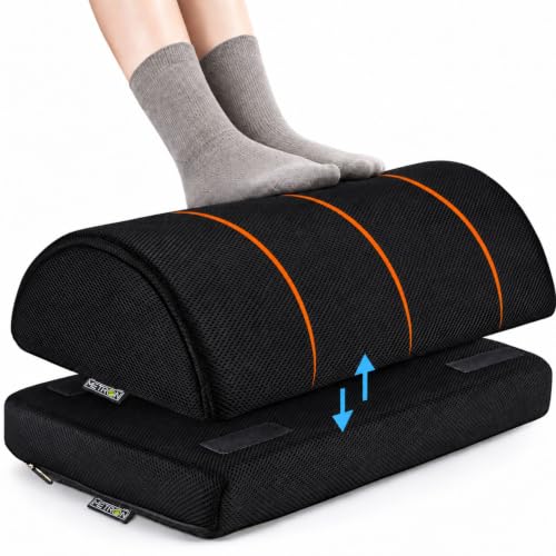 10 Laptop Setup Essentials 68 METRON Foot Rest for Office Chair, Under Desk Footrest, Office Le...