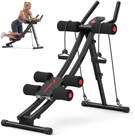 MERACH Ab Machine, Adjustable Ab Trainer Machine, Ab Workout Equi...
