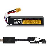 Crazepony 7.4V 2000mAh 25C Li-ion Airsoft Battery – 2S, Splatter Ball Gun Compatible