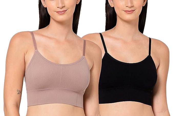 Cotton Bra for Women, Sports Bras for Women, Yoga Bra, Camisole Bra for Women, Lighty Padded Cup Bra for Women with Full Coverage with Removable Pads (Free Size)-picture-15
