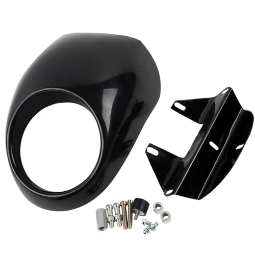 Carénage phare avant pour éliminer le vent sur Harley Sportster 1200 883 masque noir brillant