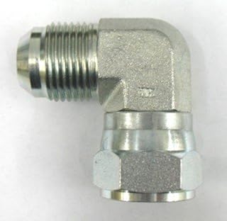 AF C5506-06-06 - 3/8 Male JIC (9/16'-18 Threads) x 3/8 Female JIC (9/16'-18 Threads) - 90Â° Swivel Nut Elbow