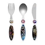 Jurassic World Children's Kids 3pcs Cutlery Set - Knife/Fork/Spoon