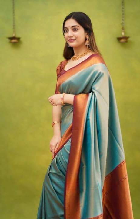 Image of Premium Royal Banarasi Handloom Silk Saree with Intricate Zari Work and Regal Festive Appeal