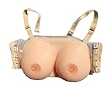 One Pair Silicone Breast Forms False Boobs for Crossdresser Mastectomy (42D, Beige)