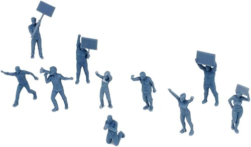 Miniatura 2 de Outland Models Set de figuras de manifestantes de paisajes escala 164 S