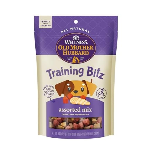 Wellness Old Mother Hubbard Training Bitz Assorted Mix Dog Treats, Natural Biscuits, 3 Flavors, 8 oz Bag