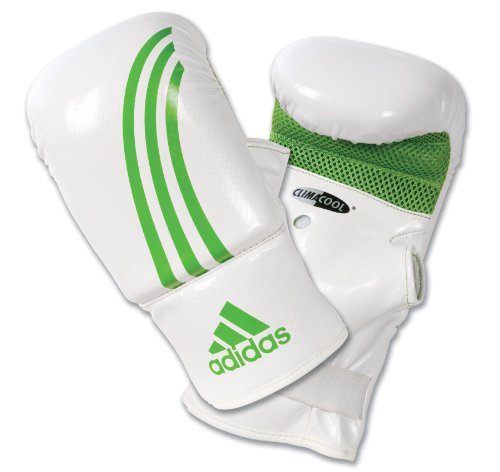 Adidas Women's Bag Gloves, White/Orange, Small/Medium