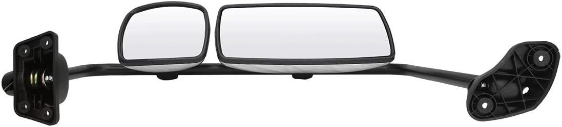 Yuanone Chrome Door Mirror Assembly with Arm Fit 2004-2016 for Freightliner M2 100 106 Trucks, Left/Driver Side