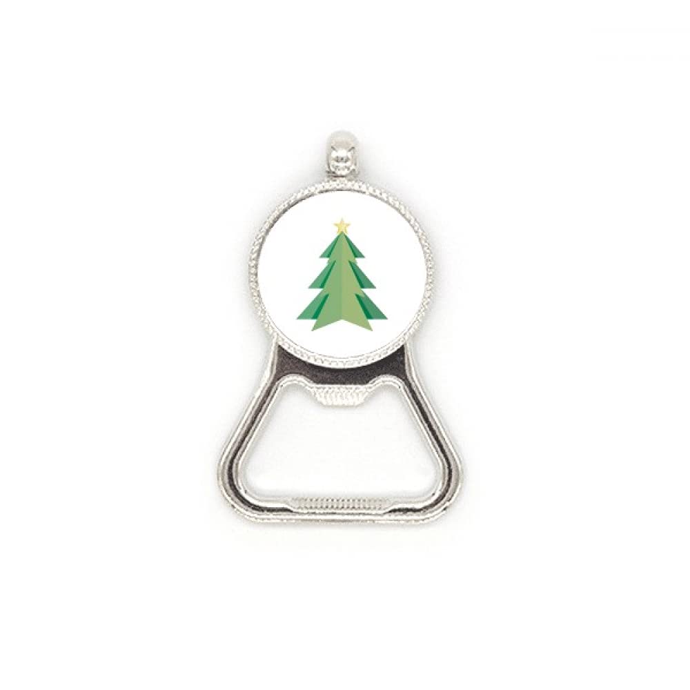 Décapsuleur sapin de Noël acier inoxydable motif origami ouvre bouteille