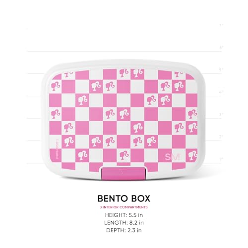 Image of Simple Modern Mattel Barbie Porter Bento Lunch Box | BPA Free, Leak-Resistant, Dishwasher Safe | Lunch Container for Girls, Boys, Toddlers, Kids | 3 Compartments, Barbie Checkmate