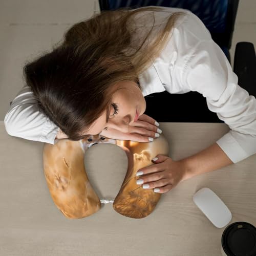 Almohada de viaje espuma viscoelástica suave y lavable miniatura 6
