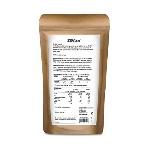 Lecithin Granulat von SoVita – Natürliches Soja-Phospholipid