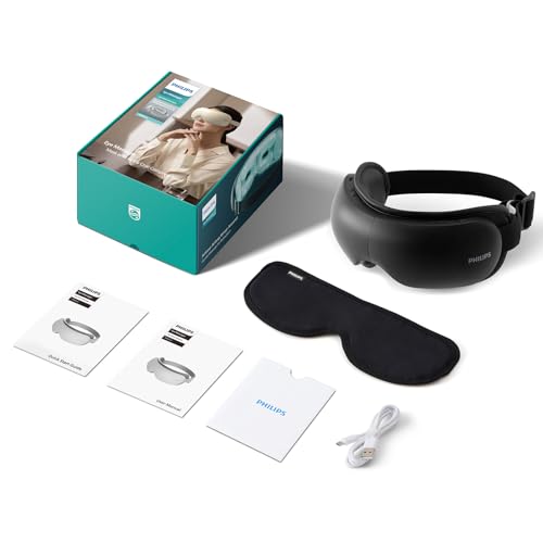 PHILIPS Eye Massager with Heat and Cooling, Massaging Eye Mask Black - image 8