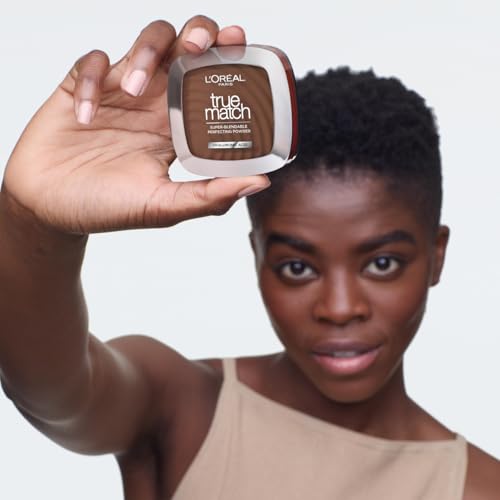 L'Oréal Paris Powder Foundation, Super-Blendable, With Hyaluronic Acid, Light Texture for a Flawless Finish, True Match Perfecting Powder, C1 - Image 6