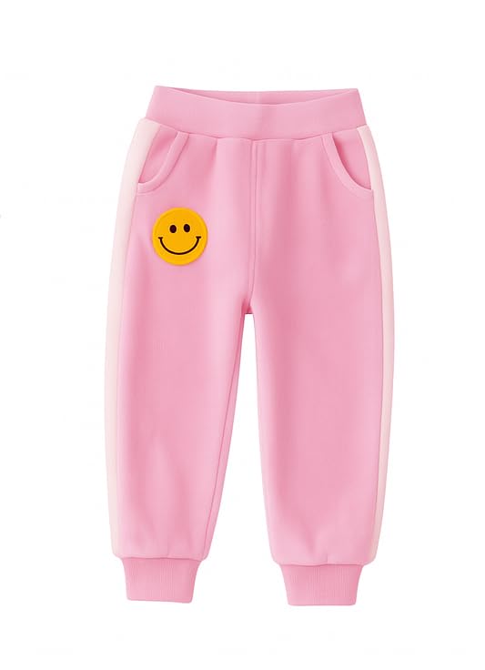 Image of Bold N Elegant Kids Polyester Printed 3d Happy Smile Face Cartoon Winter Warm Hoodied Jacket Sweatshirt and Pajamas 3 Pc Layering Party Clothing Set