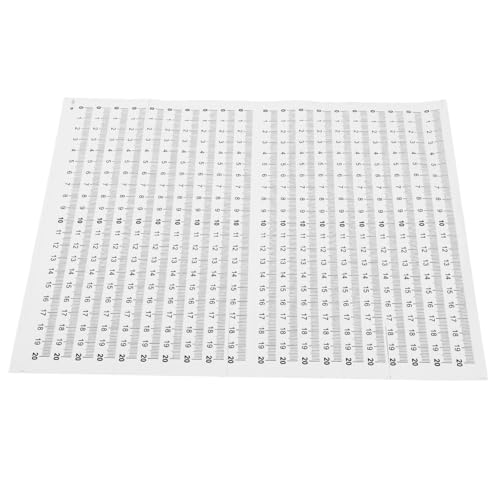 ARTIBETTER Flexible Adhesive Ruler Tape 20pcs Scale Sticker Tape Measure Waterproof Material